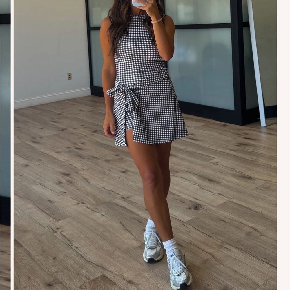 Shop Talulah black and White Gingham Dress